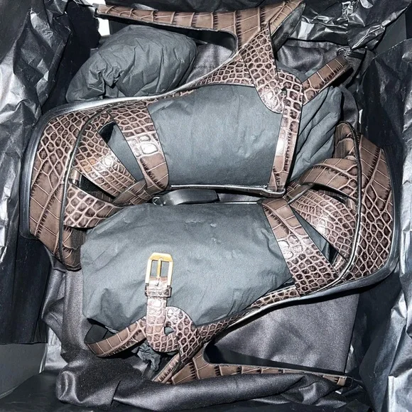 Brand NEW YSL Tribute 105 sandal in Ultra Gray color Size 41 - Shoes 